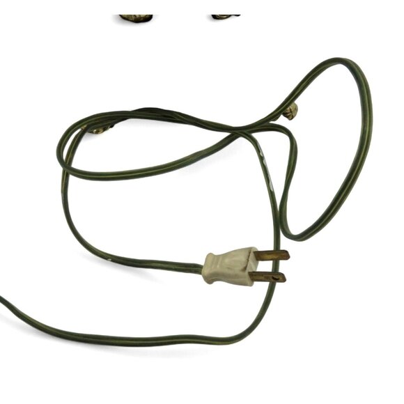 Vintage CHERUB Angel TABLE LAMP Metal Brass Finish Black and Orange Marble 34" - Picture 13 of 14